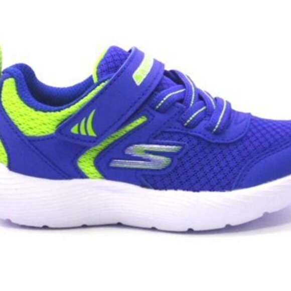 Skechers  little boy size 10 Blue and Green Sneakers with Sporty Design - Picture 1 of 5